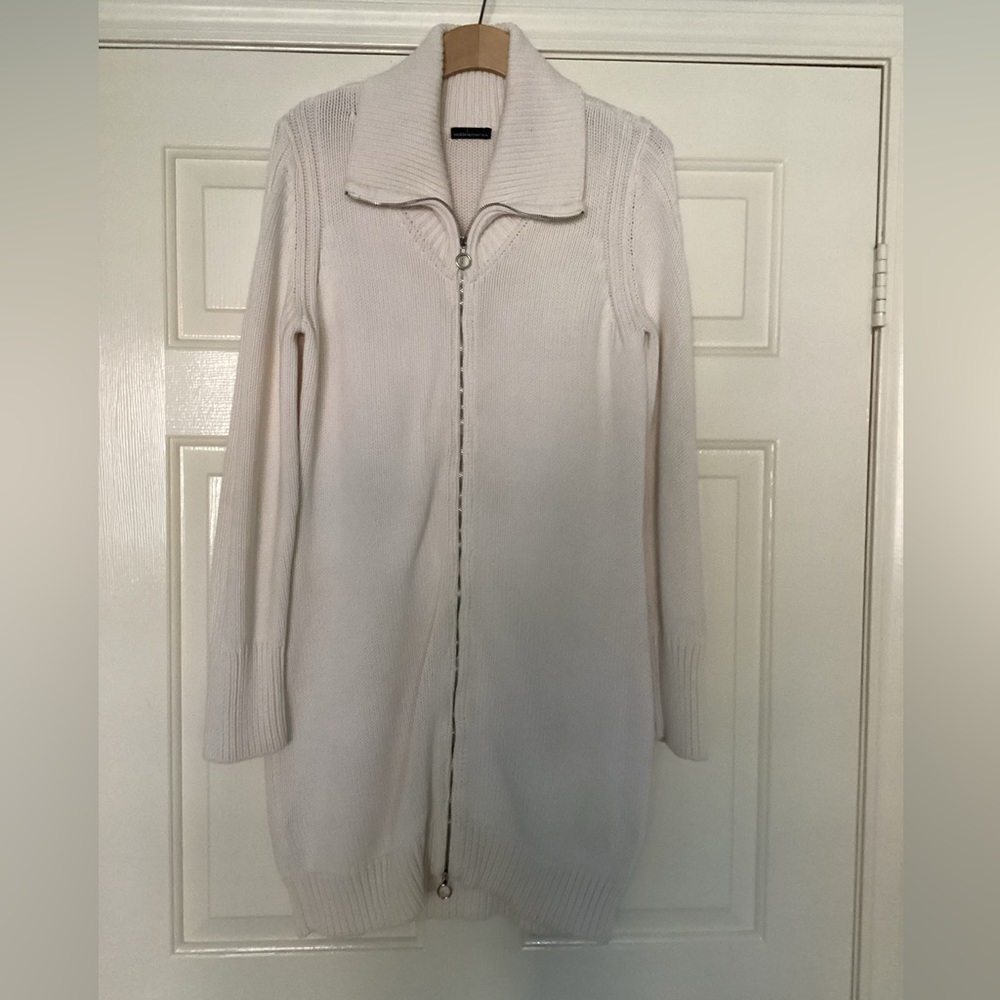 Moda International Long Cardigan Sweater Size Large